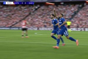 毕巴开场丢球！在3场欧战第1分钟破门，卡拉巴赫前锋是历史首人