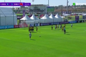 让厄瓜多尔解说惊呼大叫！周欣怡超级世界波破门，U17中国女足1-0