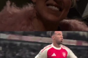 加布里埃尔妻子目睹丈夫进球：我浑身颤抖！他是本场最佳球员